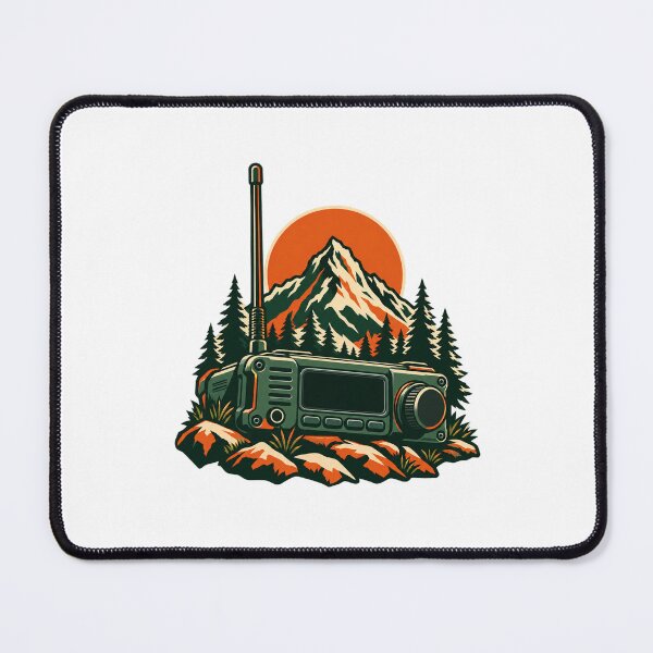 Item preview, Ham Radio Gift – Mountain Field Station designed and sold by UrbanCanvvas.