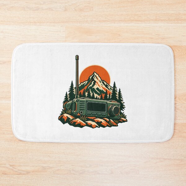 Item preview, Ham Radio Gift – Mountain Field Station designed and sold by UrbanCanvvas.