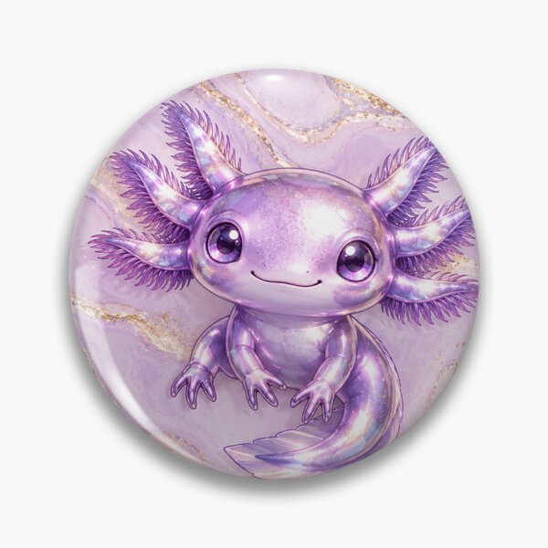 Item preview, Lavender Axolotl on Golden Marble designed and sold by Axokris.