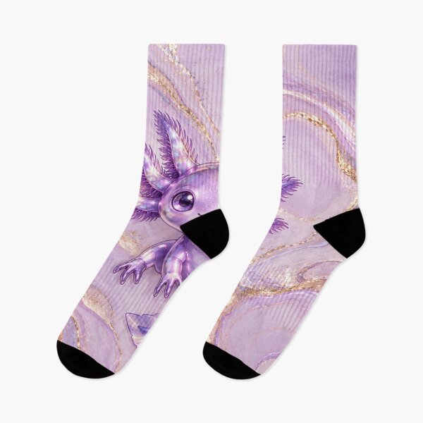 Item preview, Lavender Axolotl on Golden Marble designed and sold by Axokris.