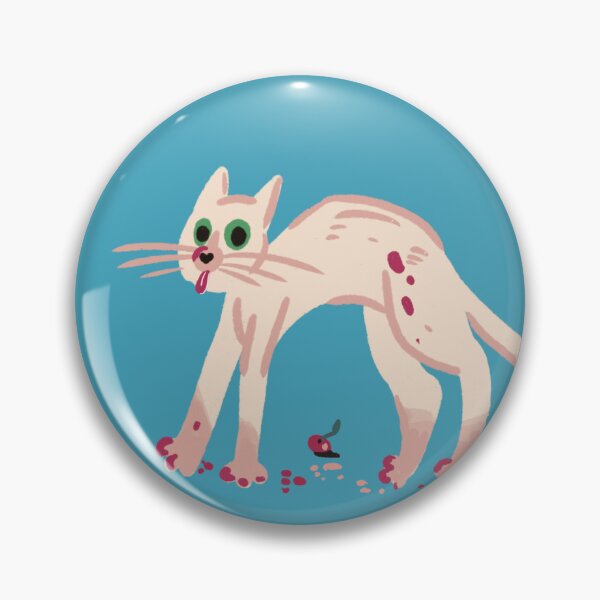 Item preview, Birthday Menace White Cat  designed and sold by DanuskaArt.