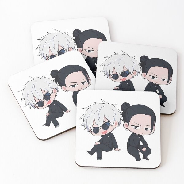 Artikelvorschau, Chibi Gojo & Geto Duo – Jujutsu Kaisen Süße Anime-Kunst entworfen und verkauft von chiwuls.
