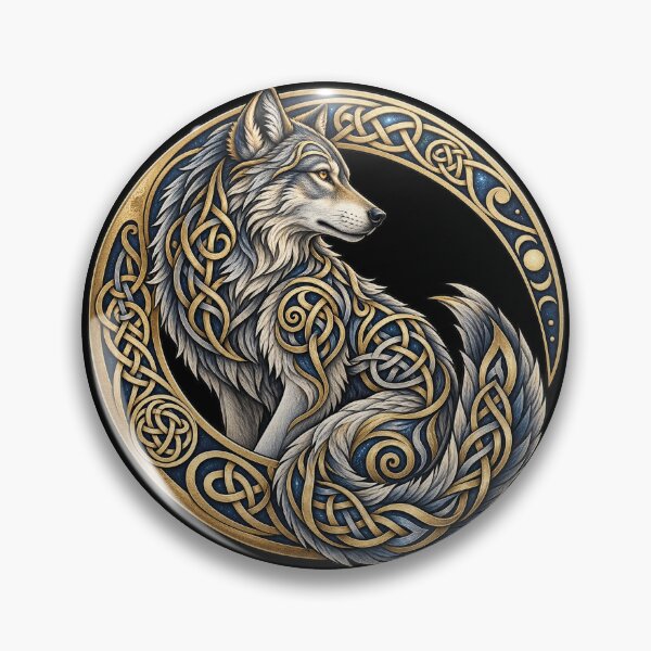 Item preview, Celtic wolf in interlacing patterns designed and sold by lAnJefurtifeu.