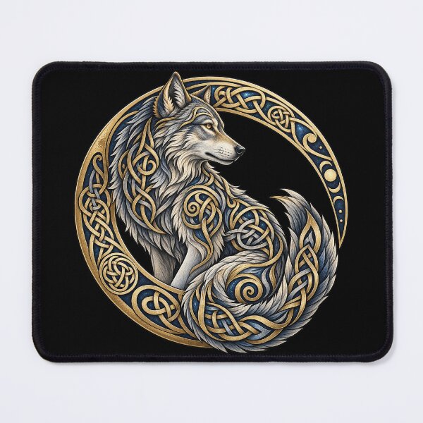 Item preview, Celtic wolf in interlacing patterns designed and sold by lAnJefurtifeu.