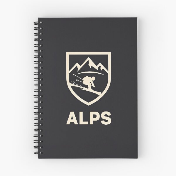 Artikelvorschau, Vintage Alpen-Ski-Berg-Schild-Logo (Vektor) entworfen und verkauft von Shutter-Dragon.