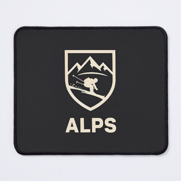 Item preview, Vintage Alps Skiing Mountain Shield Logo Vector designed and sold by Shutter-Dragon.