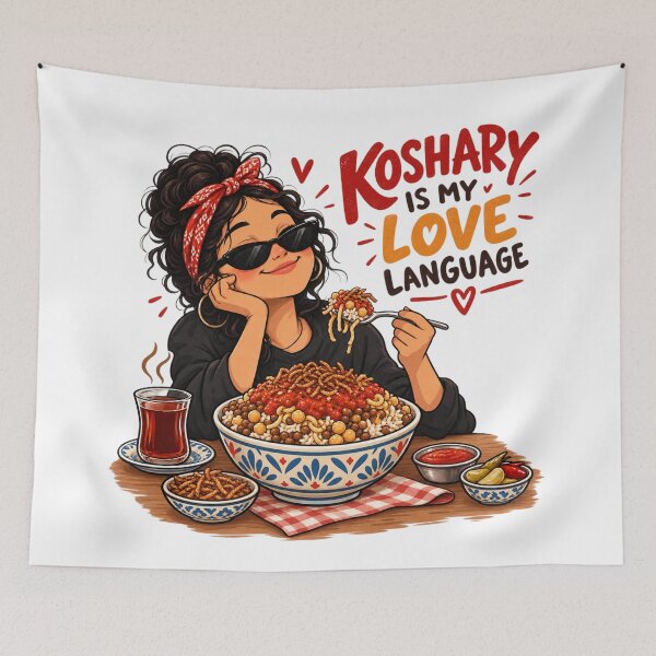 Item preview, Koshary Is My Love Language Egyptian Food Sticker designed and sold by KaBaRen.