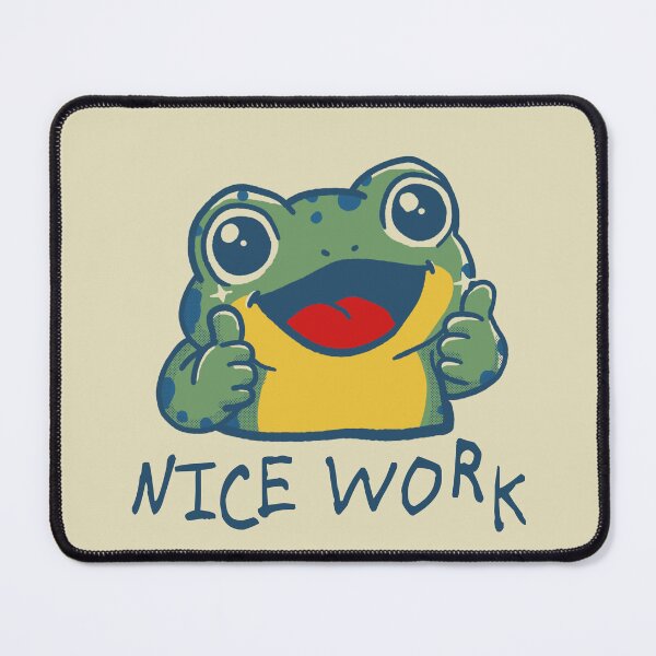 Item preview, Nice Work - Happy Frog Thumbs Up designed and sold by benyrhmt.