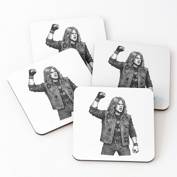 Item preview, Patched Denim Metalhead, Cut Paper designed and sold by eduardoroa22.