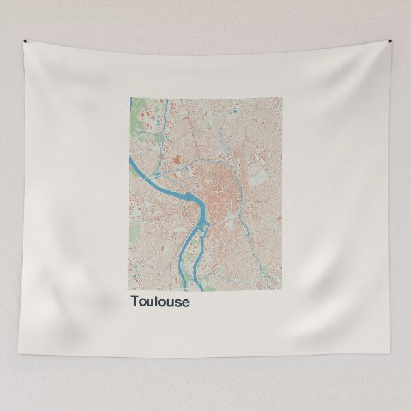 Item preview, Toulouse Minimalistic Map Art designed and sold by MapsNerd.