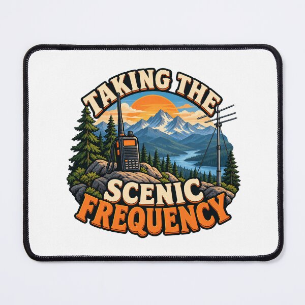 Item preview, Taking the Scenic Frequency – Illustrated Outdoor Radio Operator Gift designed and sold by UrbanCanvvas.
