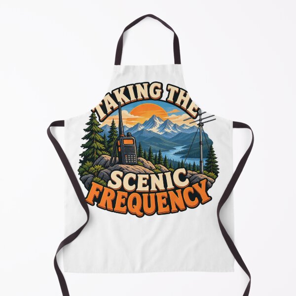 Item preview, Taking the Scenic Frequency – Illustrated Outdoor Radio Operator Gift designed and sold by UrbanCanvvas.