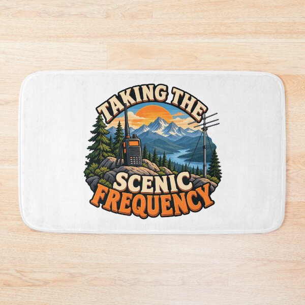 Item preview, Taking the Scenic Frequency – Illustrated Outdoor Radio Operator Gift designed and sold by UrbanCanvvas.