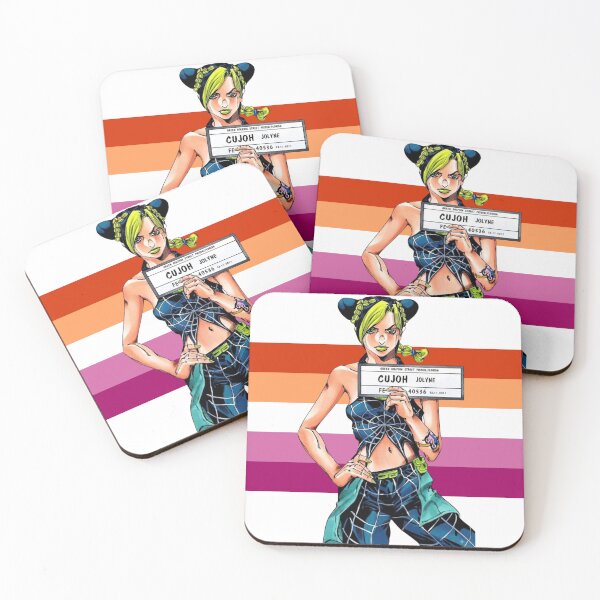 Item preview, Jolyne Cujoh Lesbian Flag designed and sold by SportyFemmeShop.