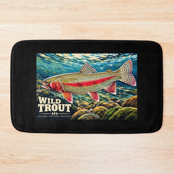 Item preview, Wild Trout – Pacific Northwest Fishing Graphic designed and sold by Swanny's Custom T-shirt and Gift Designs.