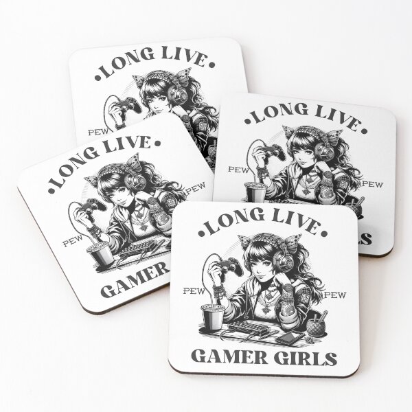 Item preview, Long Live Gamer Girls Illustration designed and sold by MaxnGeorge.