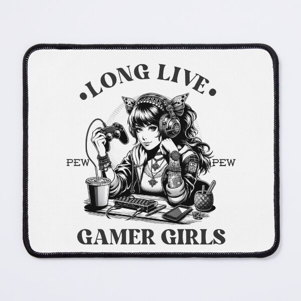 Item preview, Long Live Gamer Girls Illustration designed and sold by MaxnGeorge.