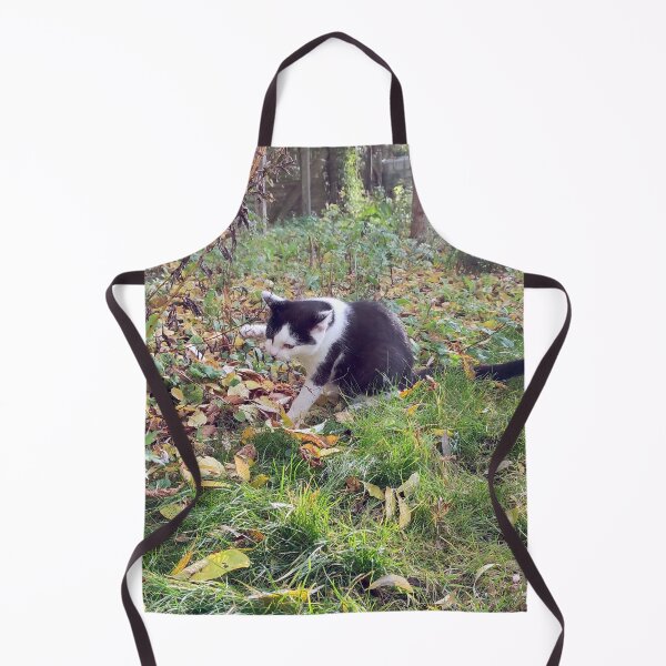Item preview, Cat in the autumn garden designed and sold by Gourmetkater.