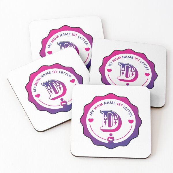 Item preview, My Mom Name First Letter - Personalized Name Initial Letter Typography | Custom First Alphabet Name Art | Monogram Initial Design designed and sold by 440CREATIVES.