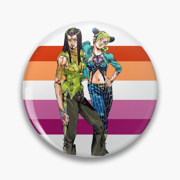 Item preview, Jolyne & Ermes Lesbian Flag designed and sold by SportyFemmeShop.