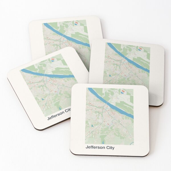 Item preview, Jefferson City Minimalistic Map Art designed and sold by MapsNerd.