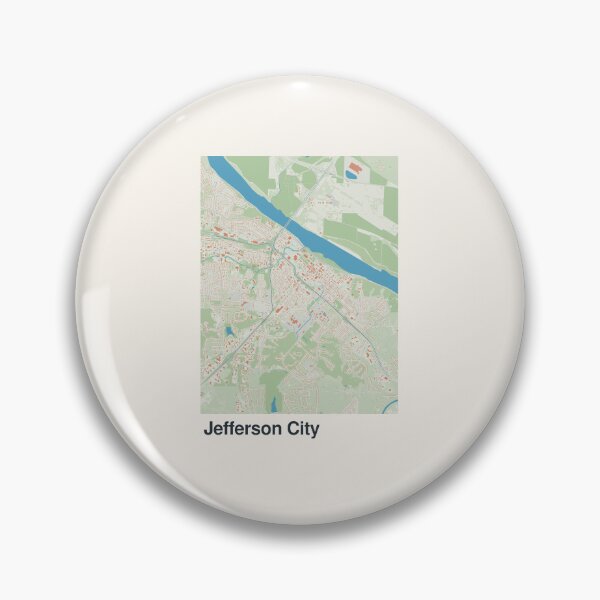 Item preview, Jefferson City Minimalistic Map Art designed and sold by MapsNerd.