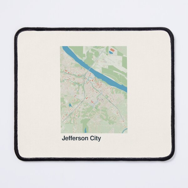 Item preview, Jefferson City Minimalistic Map Art designed and sold by MapsNerd.