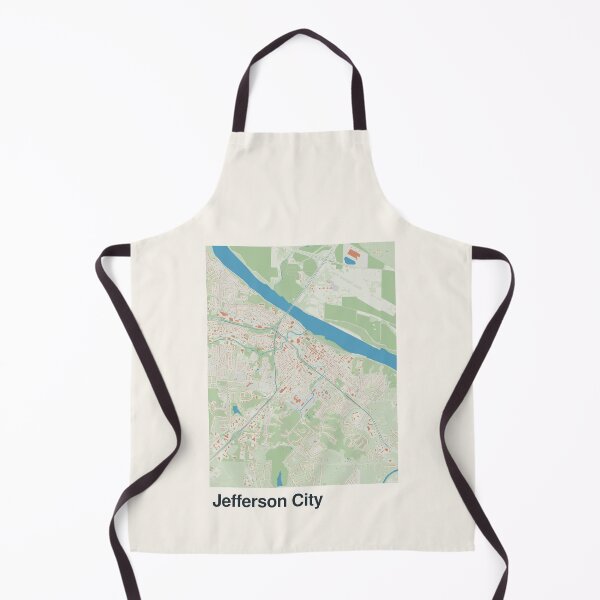 Item preview, Jefferson City Minimalistic Map Art designed and sold by MapsNerd.