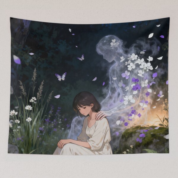 Item preview, Inner Self Woman Art, Self Compassion Fine Art, Emotional Healing Garden designed and sold by stylishdzign.