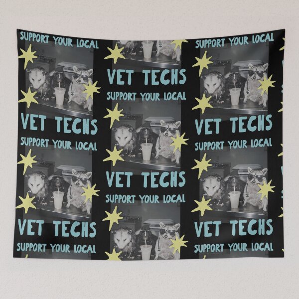 Item preview, Support Your Local Vet Techs Animals designed and sold by RDGNR.