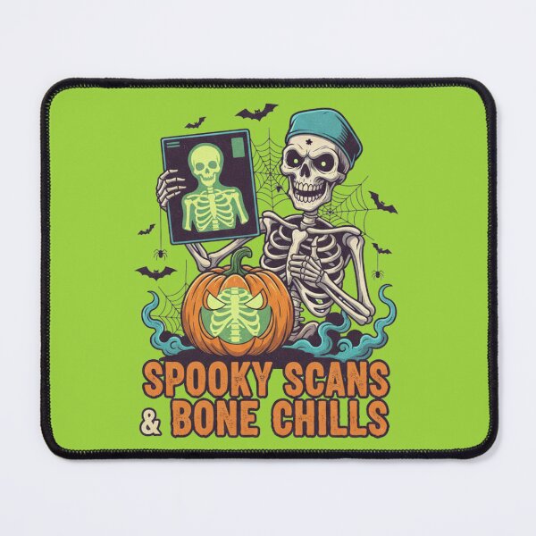 Item preview, Spooky Scans Bone Chills Skeleton Pumpkin Graphic designed and sold by Exquisite Design Studio „Paculówka”.