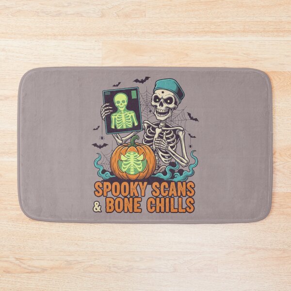 Item preview, Spooky Scans Bone Chills Skeleton Pumpkin Graphic designed and sold by Exquisite Design Studio „Paculówka”.