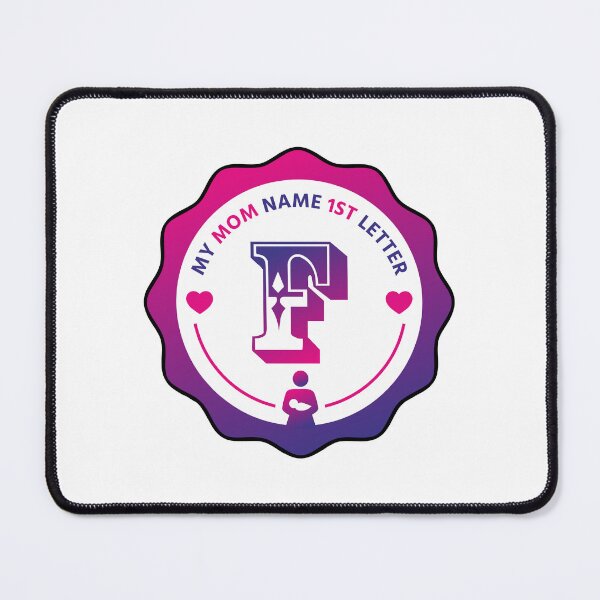 Item preview, My Mom Name First Letter - Personalized Name Initial Letter Typography | Custom First Alphabet Name Art | Monogram Initial Design designed and sold by 440CREATIVES.