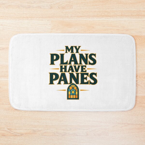Item preview, My Plans Have Panes – Funny Stained Glass Maker Gift designed and sold by UrbanCanvvas.