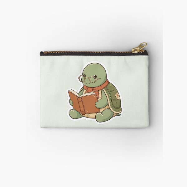 Item preview, Cute Turtle Reading Book with Glasses Cozy Bookworm designed and sold by Safe Haven Pets.