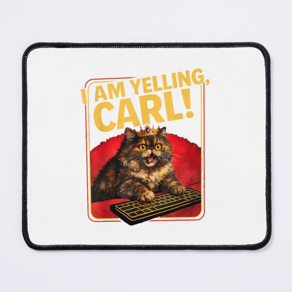 Item preview, I Am Yelling Carl Funny Donut Cat designed and sold by ZevyStores.