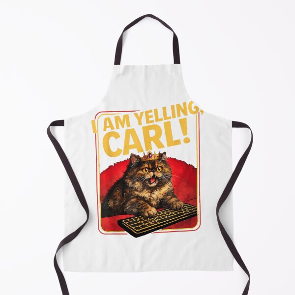 Item preview, I Am Yelling Carl Funny Donut Cat designed and sold by ZevyStores.