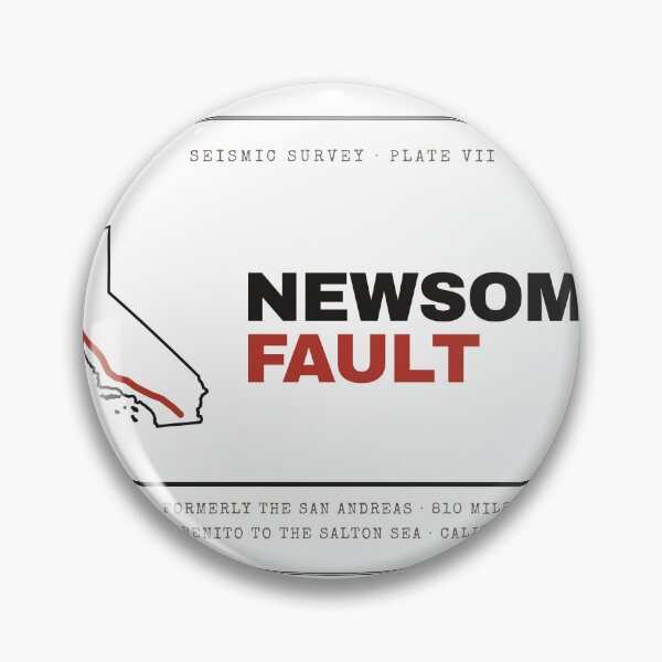 Item preview, Newsom's Fault Vintage California Fault Line Map designed and sold by Goon Town USA fan club.
