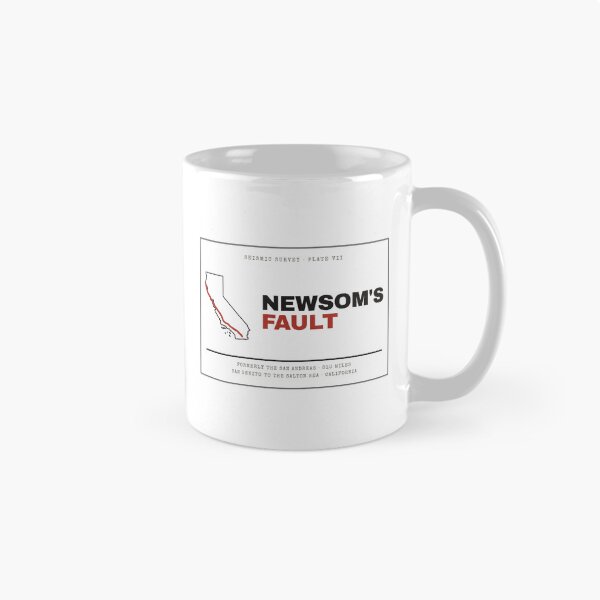 Item preview, Newsom's Fault Vintage California Fault Line Map designed and sold by Goon Town USA fan club.