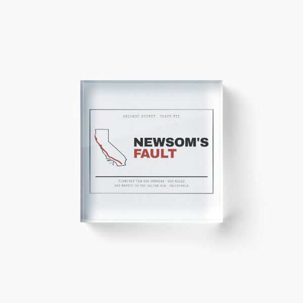 Item preview, Newsom's Fault Vintage California Fault Line Map designed and sold by Goon Town USA fan club.