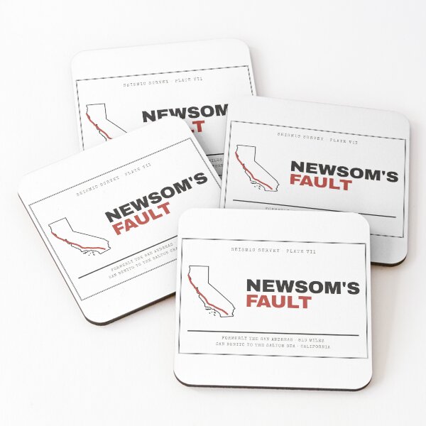 Item preview, Newsom's Fault Vintage California Fault Line Map designed and sold by Goon Town USA fan club.
