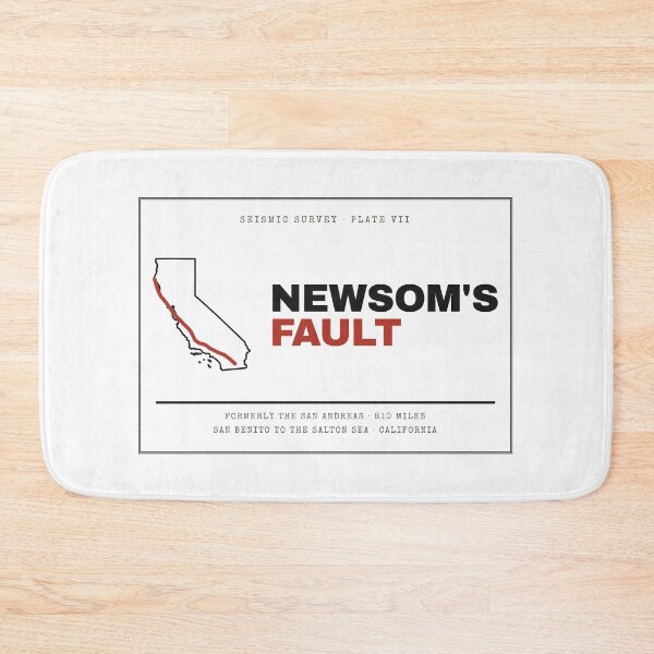 Item preview, Newsom's Fault Vintage California Fault Line Map designed and sold by Goon Town USA fan club.