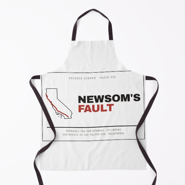 Item preview, Newsom's Fault Vintage California Fault Line Map designed and sold by Goon Town USA fan club.