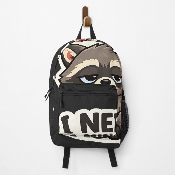 Item preview, Cute Sleepy Raccoon I Need a Minute Funny Sarcastic Animal Sticker designed and sold by MCV-Designs.