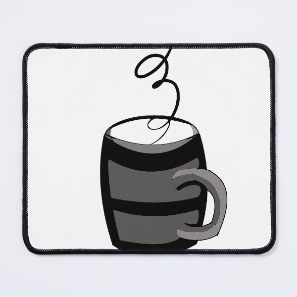 Item preview, Black and white coffee mug illustration designed and sold by Mik1900.
