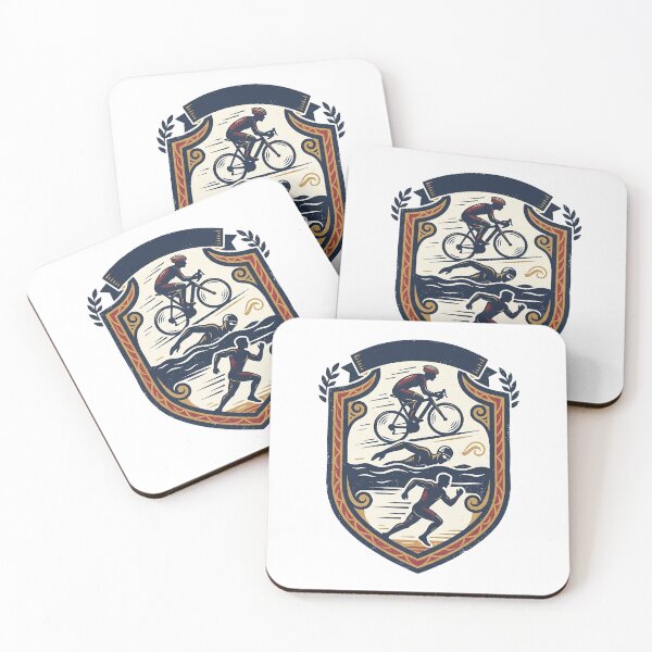 Item preview, Triathlon Crest With Three Disciplines designed and sold by eduardoroa22.