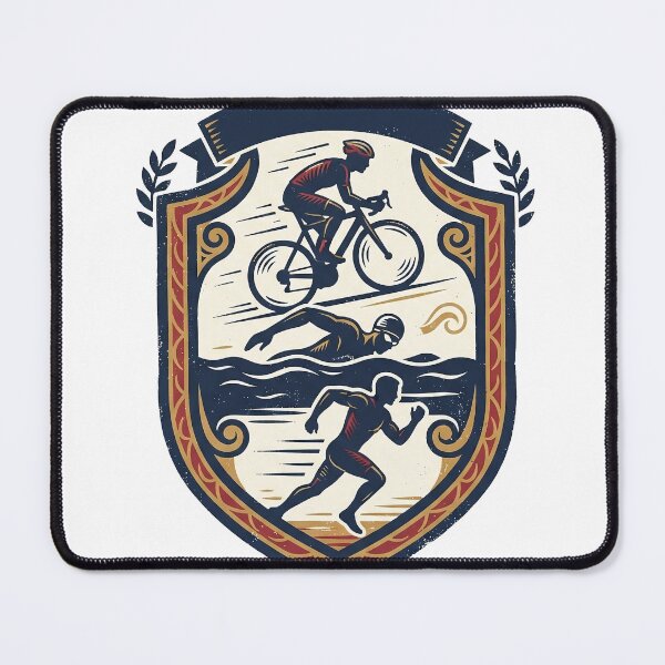 Item preview, Triathlon Crest With Three Disciplines designed and sold by eduardoroa22.