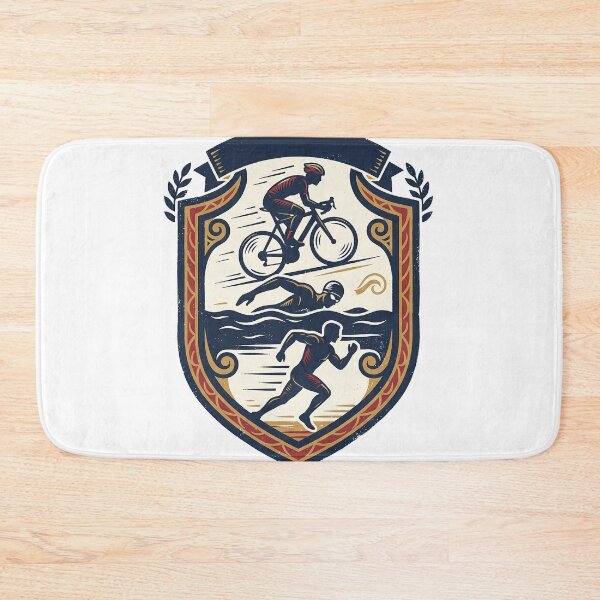Item preview, Triathlon Crest With Three Disciplines designed and sold by eduardoroa22.