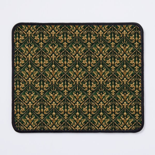 Item preview, Baroque Velvet Fishing Crest Luxury Seamless Pattern Design designed and sold by Rod & Retriever.