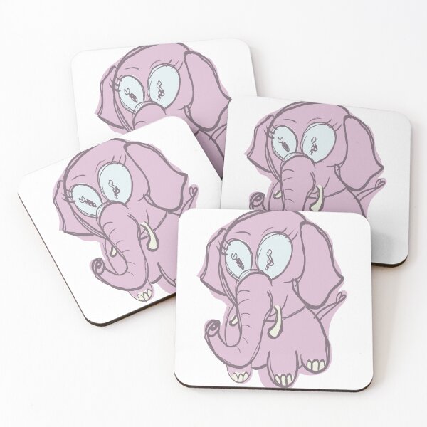 Item preview, cute pink elephant designed and sold by Rondarlen.